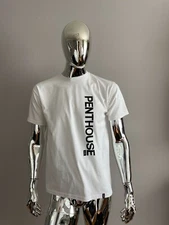 HUF Worldwide Men White Graphic T-Shirt Size M