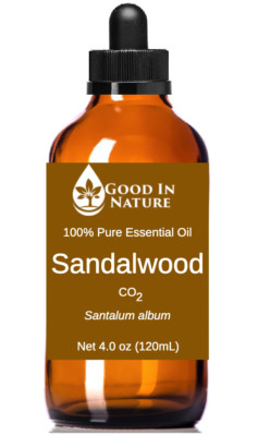 Sandalwood Essential Oil CO2 100% Pure Natural Aromatherapy Good In Nature Large