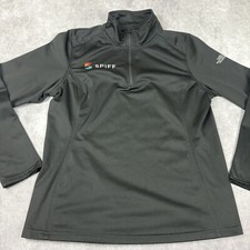 The North Face Sweatshirt Womens XL Black Quarter Zip Mock Neck Embroidered Logo