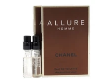 CHANEL ALLURE HOMME EDT 1.5ml .05fl oz x 2 COLOGNE SPRAY SAMPLE VIALS