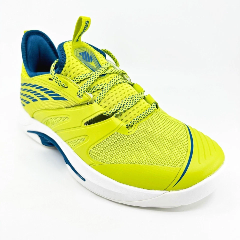 Zapatos para cancha de tenis Pickleball K-Swiss Speed-Trac amarillo azul para hombre 07392 324 Foto 2 de 4