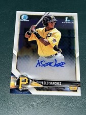 2018 Bowman Chrome Lolo Sanchez AUTOGRAPH
