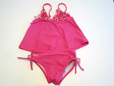 Baby Girls Juicy Couture Beach Baby Swim Suit Two Piece Bathing Suit Size  18-24M