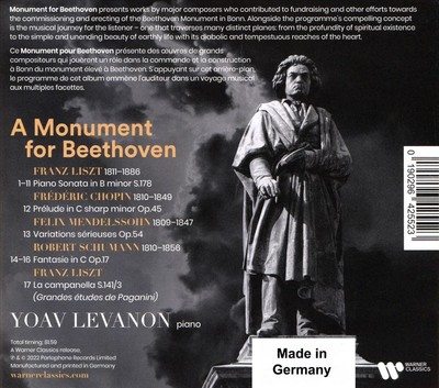 A MONUMENT TO BEETHOVEN NEW CD