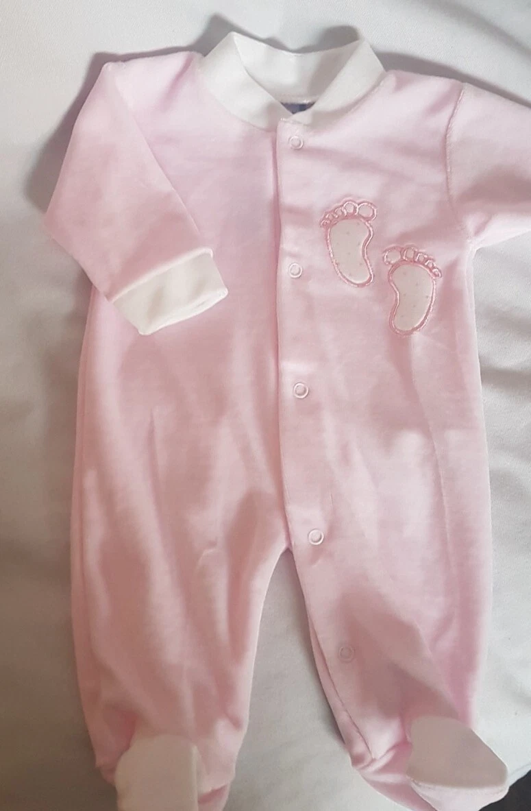 Sardon Designer Baby Girl Warm Baby Grow 0 Month RRP 19 Pink New