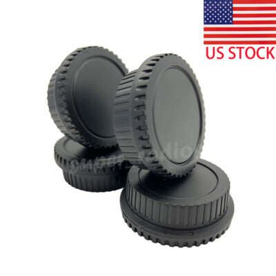 4 x Pairs Rear Lens Cover + Camera Body Front Cap for Canon EOS EF DSLR SLR Lens