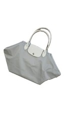LONGCHAMP X NENDO LE PLIAGE LE CUBE, neuwertig, grau/weiß