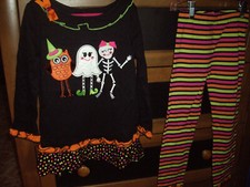 NWT Girls Size 6 Rare Editions 2pc Halloween Dancing Friendsl Outfit Top Pants