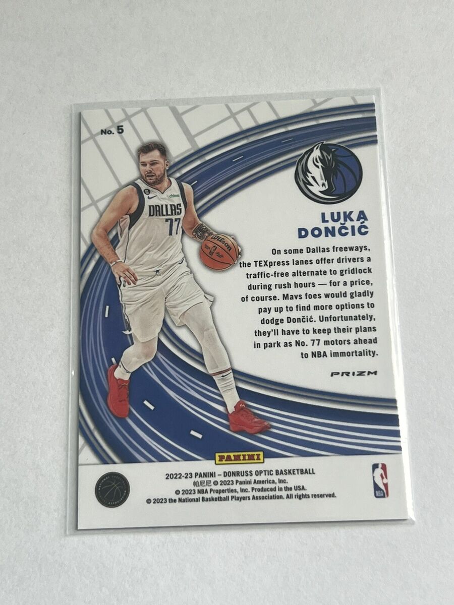 2022-23 Donruss Optic Luka Doncic Purple Prizm Holo Express 2022-23 Donruss Optic Luka Doncic Purple Prizm Holo Express