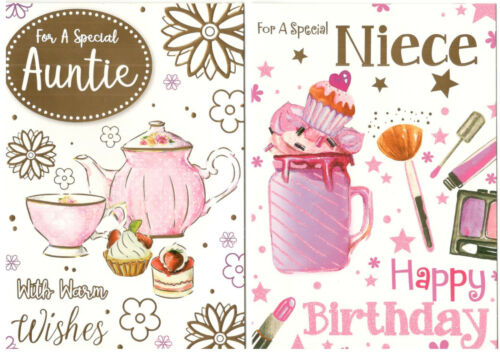 Birthday Cards For Relatives, Various Designs To Choose From. Great Multi-Buys - Afbeelding 1 van 89