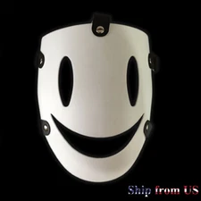 Horror Scary Smiling Happy Face Mask For Halloween Cosplay Party Costume Prop US
