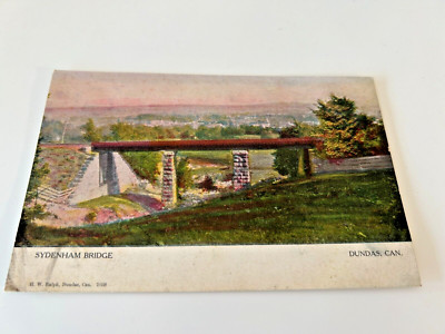 Sydenham Bridge Dundas Ontario Canada Vintage Postcard