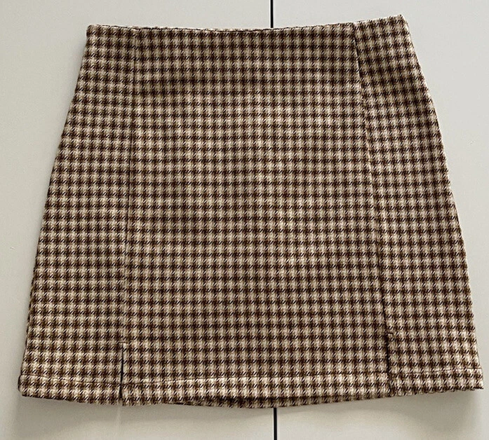 Мини-юбка DOUBLE ZERO размер M клетчатая 15 дюймов/поли/вискоза/спандекс - Изображение 2 из 4