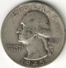 USA - 1945S - Washington ¼ $ - Silver Eagle - Low Mintage - #11494RG