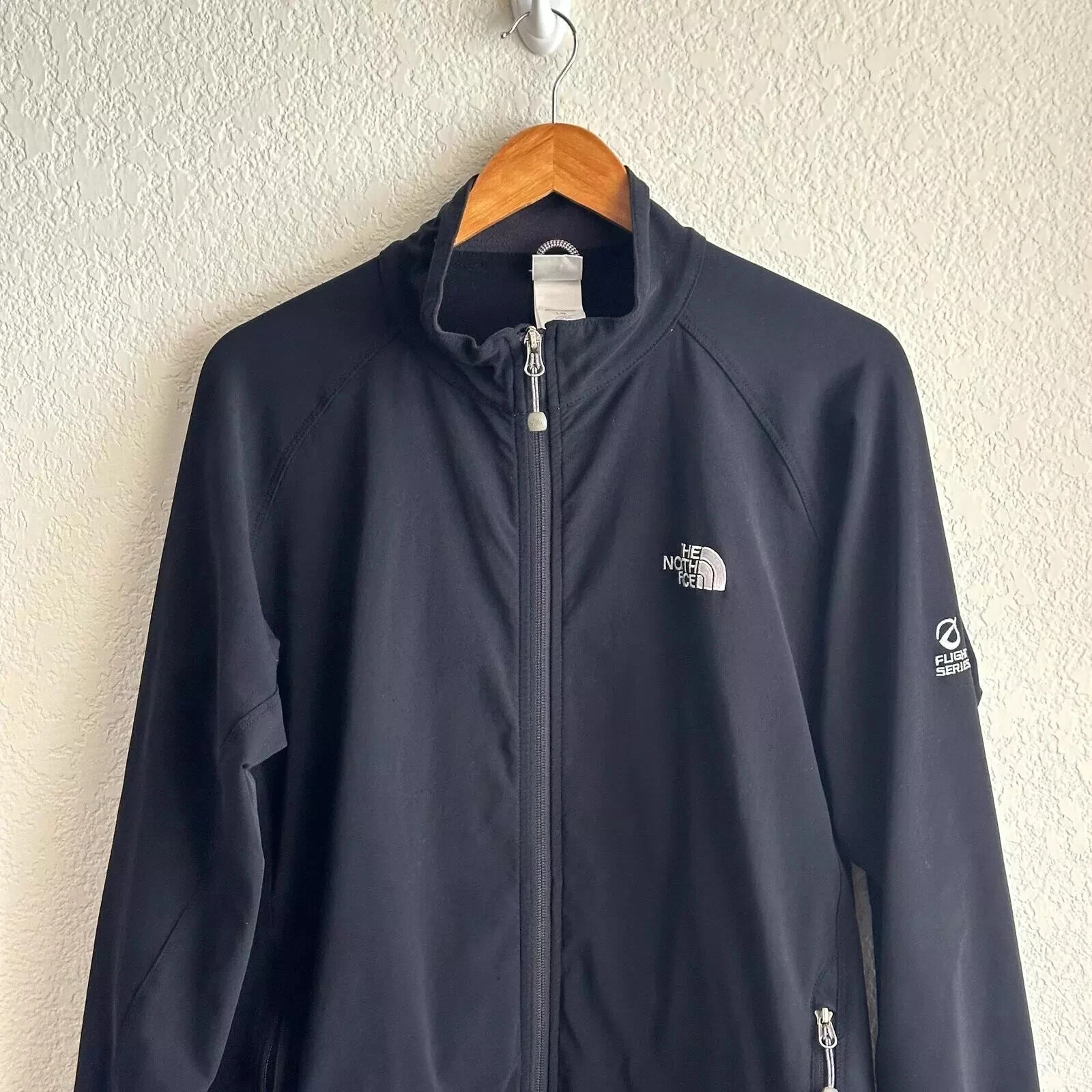 north-face windwall softshell full zip flight series hiking jacket