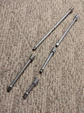 Snap-On 5pc 3/8" Drive Knurled Chrome Socket Extension Set 206AFX Missing 1-1/2