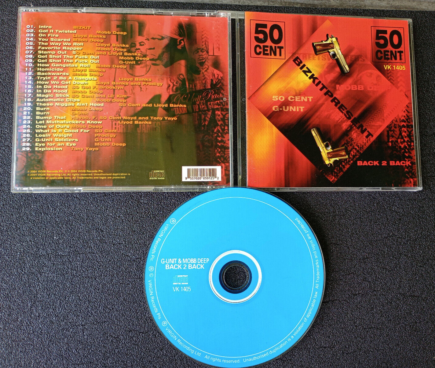 G-UNIT & MOBB DEEP BACK 2 BACK 50 CENT BIZKIT G FUNK OG RARE RAP CD 2004 OOP