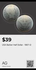 1907-D Barber Silver Half Dollar - AG (About Good) ENN COINS