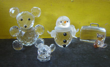 Swarovski Maus groß ,Maus klein ,Schneemann ,Koffer mit Teddy "Gebraucht"(250K)