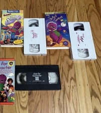 VTG Barney Dinosaur PBS All Aboard Outer Space Kids For Character VHS Tape