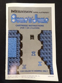 BUMP 'N' JUMP MATTEL INTELLIVISION VIDEO GAME IN ORIGINAL BOX