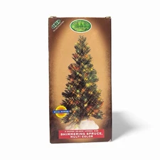 Vintage 1999 LEMAX Fiber Optic 9” Colorful Lighted Christmas Tree TESTED IN BOX