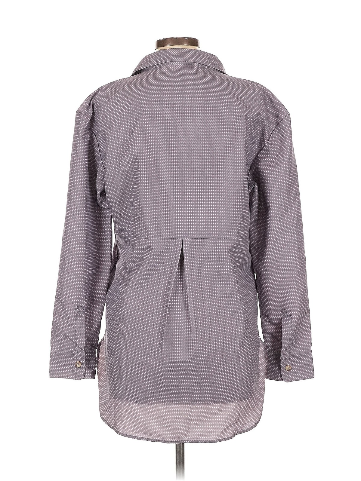 The North Face Women Gray Long Sleeve Blouse L thumbnail 2