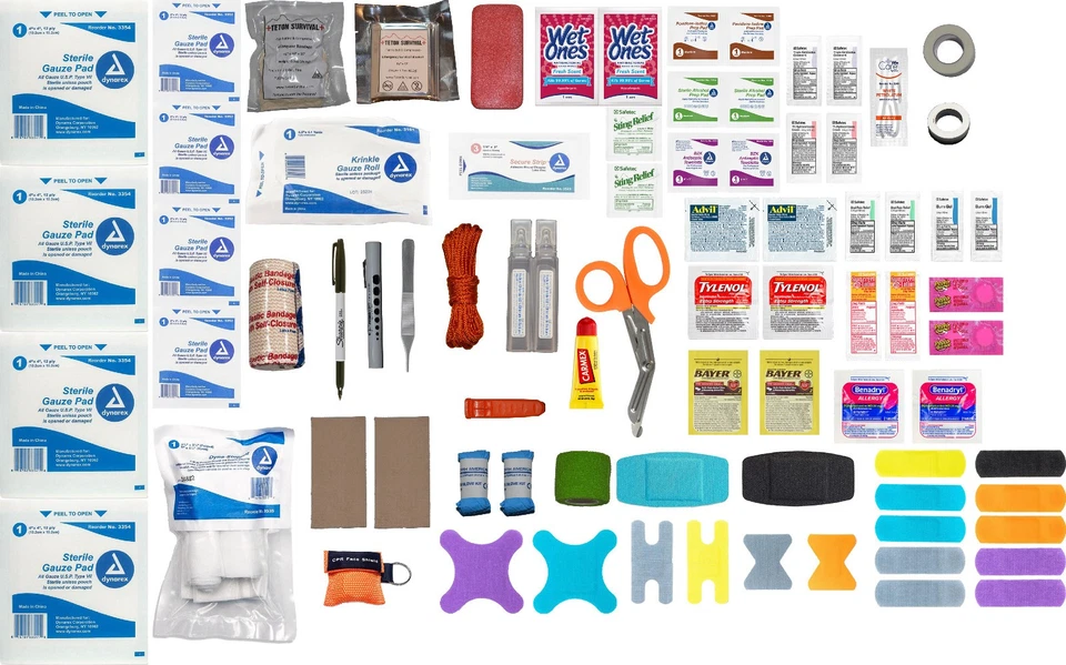 Estándar - Kit de primeros auxilios mediano (MFAK) bolsa táctica de supervivencia al trauma - almacenada Foto 3 de 4