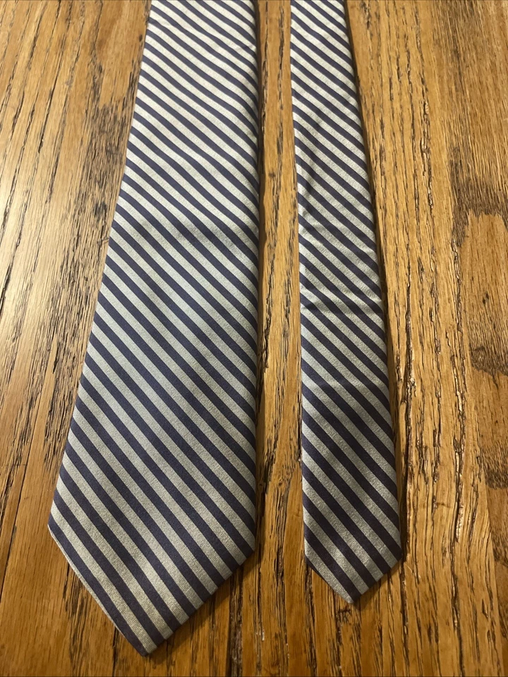 Corbata a Rayas Pierre Cardin Alta Costura De Colección Usada en Excelente Condición para Hombre Hecha en Italia Foto 4 de 4