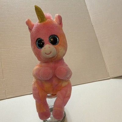 Ty Skylar Unicorn Beanbag Plush Pink Rainbow 6 