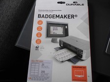 DURABLE Einsteckschilder für Namensschilder Badgemaker 9,0 x 5,4 cm, 200 St.
