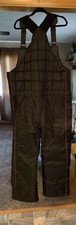 Yamaha Vintage Snow Bibs Mens XL Black Red Insulated Overalls SMB-89MAX-MS