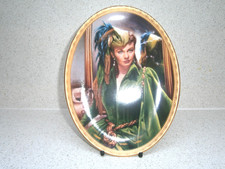 A RARE SCARLETT O'HARA GONE WITH THE WIND OVAL PLATE  BRADFORD EXCHANGE