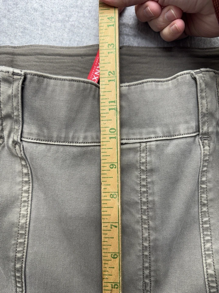Pantalones cargo Spanx para mujer 2X altos grises elásticos bolsillos utilitarios tiro alto cómodos Foto 4 de 4