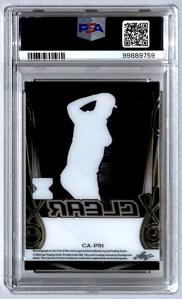 Paul Skenes 2023 Leaf Trinity Clear Black/Red Rookie Auto 1/1 #CA-PS1 PSA 7 - Image 2 of 2