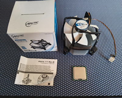 Intel Core2Quad 9650 (4x3.00GHz) CPU Sockel 775 + Arctic Alpine 11 Rev. 2