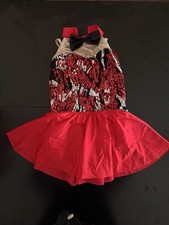 Costume Gallery Dance Costume Girls MC Red Sequin Leotard Skirt Style 17310