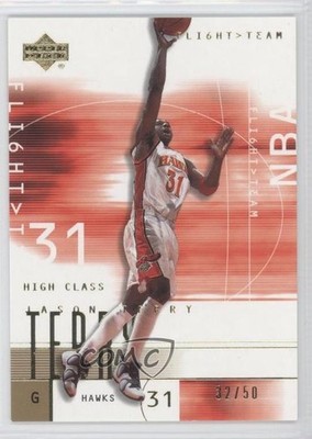 2001-02 Upper Deck Flight Team Gold 32/50 Jason Terry #57 d5c