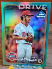 🔥 Luis Perales /75 2024 Topps Pro Debut Aqua Foil PD-43 Nationals Red Sox Drive