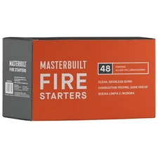48 Pack of Fire Starters for Indoor Fireplaces and Outdoor Camping