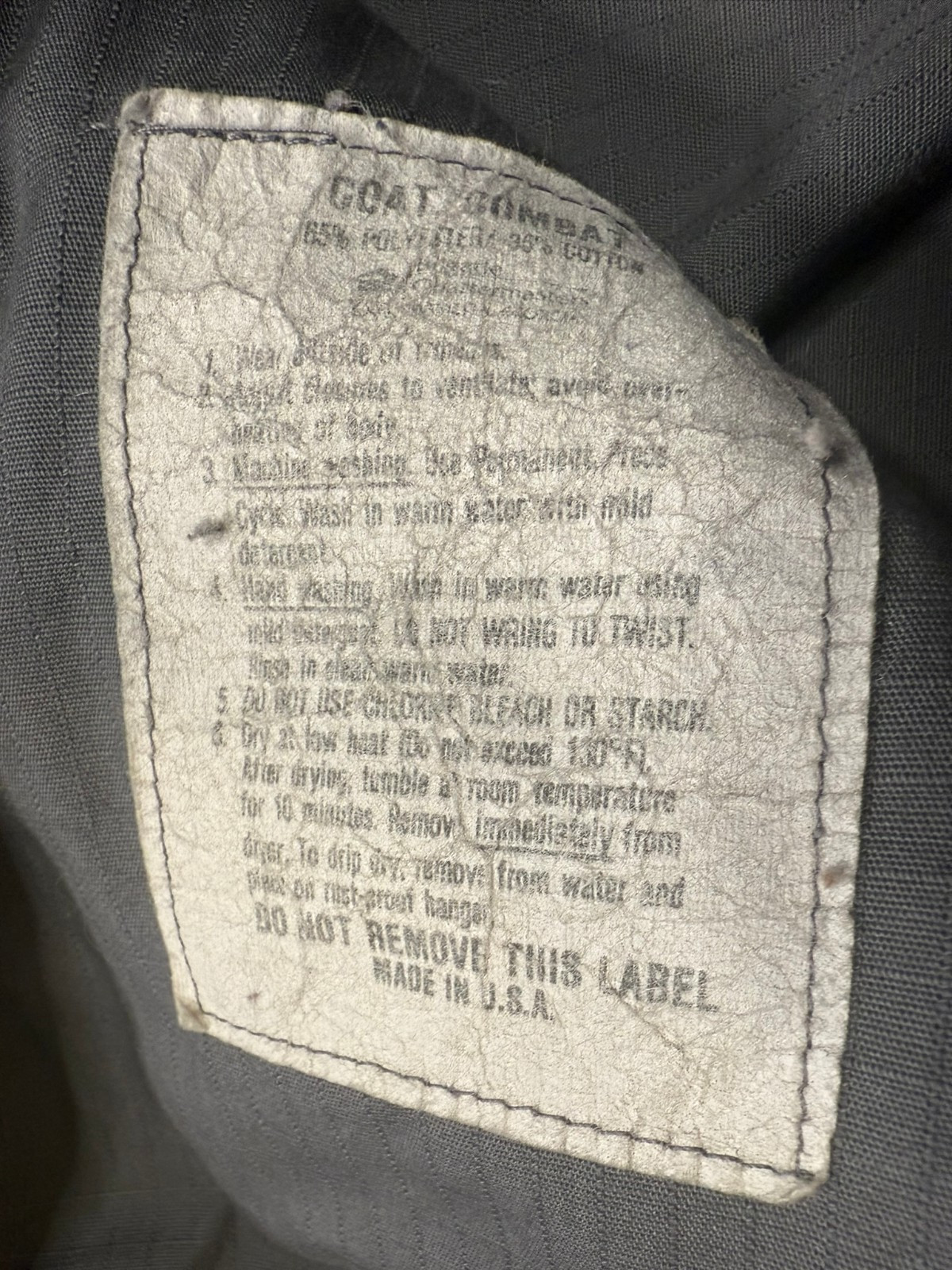 Brigade Quartermasters Combat Cloth Button Up Gra… - image 5