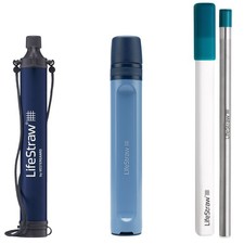 LifeStraw 3-in-1 Portable Water Filter Kit Emergency Camping Survival Purifier