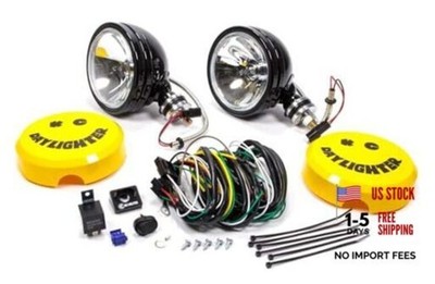 KC HiLiTES 238 Daylighter Black 100w Spot Beam Light System