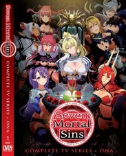 Seven Mortal Sins Anime DVD Uncut Complete Episodes 1-12 Plus 19 ONA English Dub