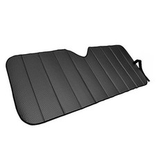 Front Windshield Sun Shade - Accordion Folding Auto Sunshade for Car Black