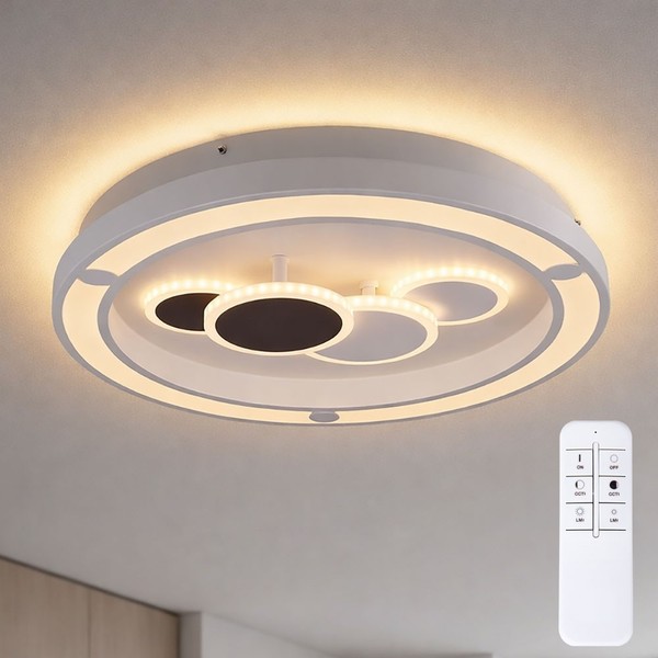 Deckenlampe Deckenleuchte Esszimmerlampe Cct Fernbedienung Dimmbar Led D 48 Cm-image