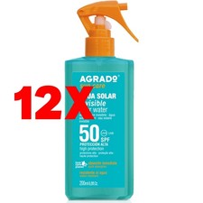 12 x AGRADO Invisible Water SPF50 Wasserdicht 200 ml