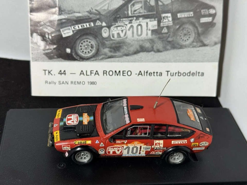 ALFAROMEO ALFETTA GTV TURBODELTA #10 PREGLIASCO-REISOLI RALLYE SANREMO 1980 1:43 - Immagine 3 di 4