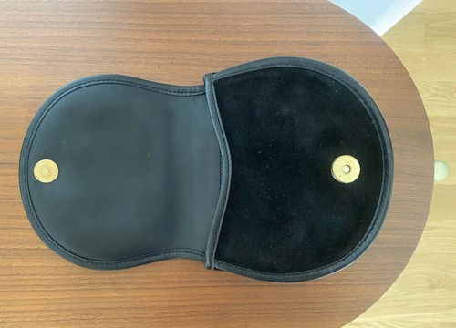 Gucci Horsebit Black Suede Belt Bag/ Saddlebag/ Clutch - Picture 3 of 9