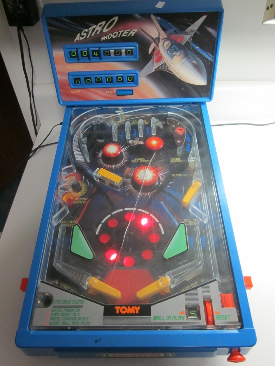 Tomy Vintage 1980 Astro Shooter Pinball Ball Upper Left Tomy Vintage 1980 Astro Shooter Pinball Ball Upper Left
